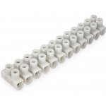 ELEMAN Svorkovnice instalační EKL 1 S, 12x1,5÷6mm2, T80, PP, bílá, povrch. upr. ocel 104 – HobbyKompas.cz
