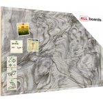 Allboards TK96D_00111 Korková tabule s potiskem ZKAMEŇELÉ DŘEVO 90 x 60 cm – Zboží Živě