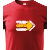 Dětské tričko Canvas dětské tričko Turistická šipka žlutá, červená