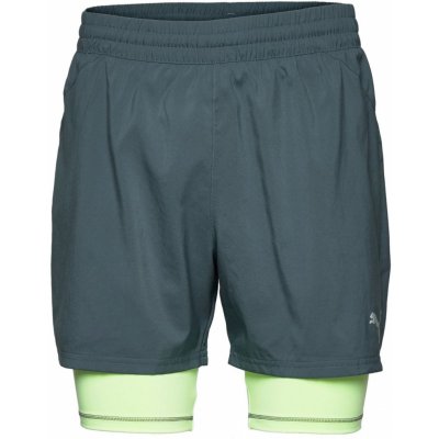 Puma pánské kraťasy RUN 2IN1 5 short DARK SLATE-FIZZY LIG 52104942 šedá – Zboží Mobilmania