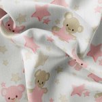 IMPAR Teplákovina – Teddy bear (pink) – Hledejceny.cz