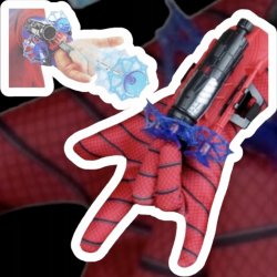 Střílecí rukavice s vystřelovači Jams Spider Man červeno-modrá 5 el.