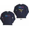 Pánské tričko s potiskem Nirvana tričko dlouhý rukáv Angelic Gradient BP Navy Blue