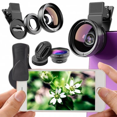 Apexel 2v1: 0,45x širokoúhlý + 12,5x makro – Zboží Mobilmania