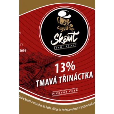 Pivní Skaut Tmavá 13% Silné pivo černé 5.4% Alk 13° 0,75 l (sklo) – Zboží Mobilmania