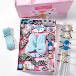 Dívčí Sada na vlasy gumičky i sponky Princess Blue Cixi 21111108201685712s24G – Hledejceny.cz