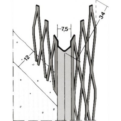 Rohový omítkový profil PROTEKTOR Nr. 10077 - 3,00 m – Hledejceny.cz