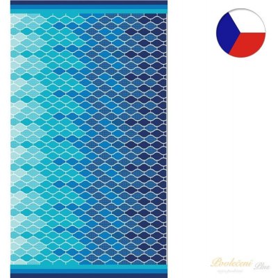 Sleep-well plážová osuška OCEÁN přeliv modré froté 90 x 170 cm – Hledejceny.cz