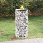VidaXL gabion Ø 50 cm pozink – HobbyKompas.cz