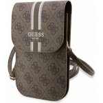 Pouzdro Guess PU 4G Printed Stripes Phone Bag hnědé – Sleviste.cz