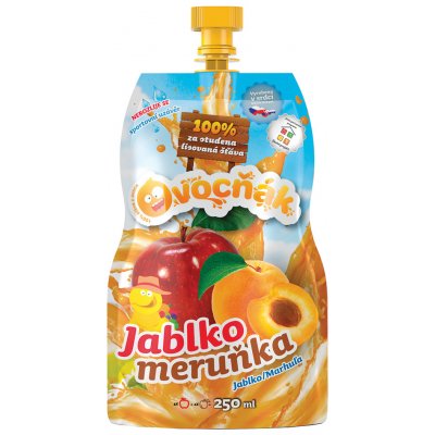 Ovocňák Ovocný mošt jablko meruňka 250 ml – Sleviste.cz