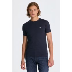 Gant tričko SLIM SHIELD SS T-SHIRT modrá