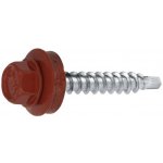 Farmářský vrut s EPDM podložkou Barva: RAL 3011, Velikost: 4,8 x 35 mm – Sleviste.cz