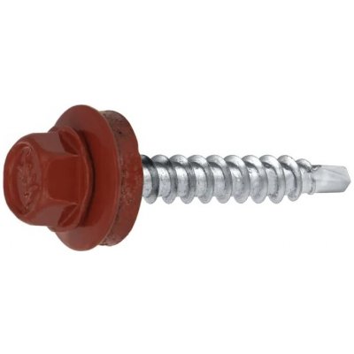 Farmářský vrut s EPDM podložkou Barva: RAL 3011, Velikost: 4,8 x 35 mm – Sleviste.cz