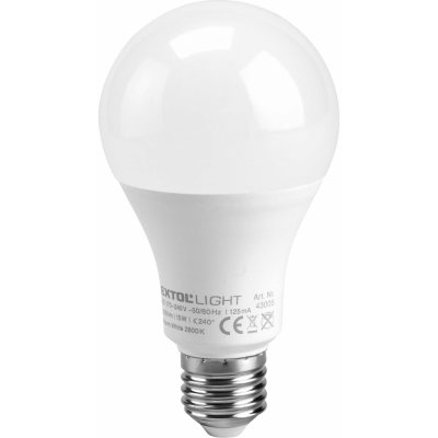 EXTOL LIGHT žárovka LED klasická, 9W, 800lm, E27, teplá bílá – Zboží Mobilmania