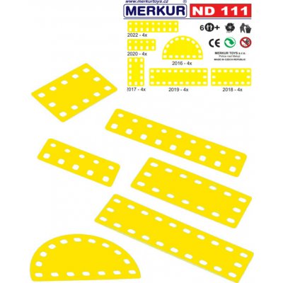 Merkur ND 111 Plastové desky malé 24ks – Zboží Živě