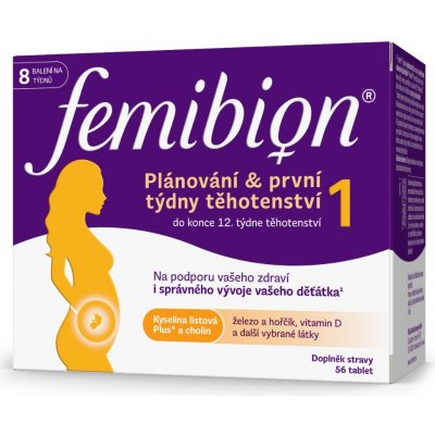 Femibion 1 Plánování a první týdny těhotenství 56 tablet