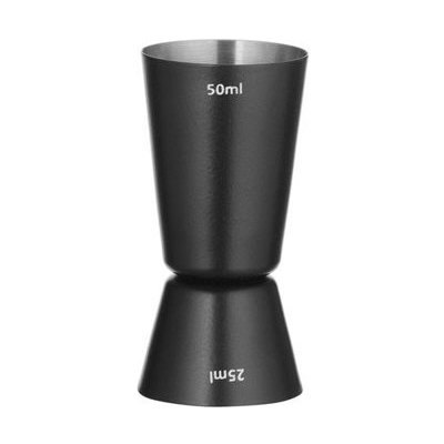 Barová odměrka nerezová černá 25/50 ml, průměr 4,5 cm, výška 8,6 cm 596647H – Sleviste.cz