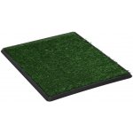 vidaXL Toaleta pro psy s nádobou a umělou trávou zelená 64 x 51 x 3 cm WC – Zbozi.Blesk.cz