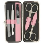 Globos Dámská kožená manikúra s nůžkami Solingen 1321-89 růžová – Zboží Dáma