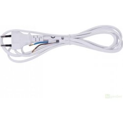 Napájecí kabel Emos Flexo 75-H03VVH2-F 3m bíla