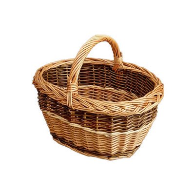 koš na houby dětský oválný 30x20x25cm lakovaný – Zboží Dáma