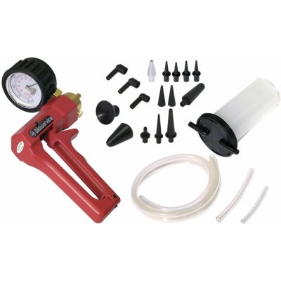 sada pro odvzdušnění brzdové kapaliny včetně vakuové pumpy, BIKESERVICE BS5582 – Hledejceny.cz