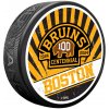 Hokejový puk Mustang Puk Boston Bruins 100th Anniversary Commemorative Hockey Puck Shadow
