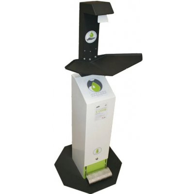 CORYNOR Bezdotykový stojan na dezinfekci rukou, černý, vanička 3 1003 – Zboží Dáma