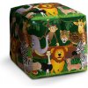 Sedací vak a pytel Sablio taburet Cube zvířátka 40x40x40 cm