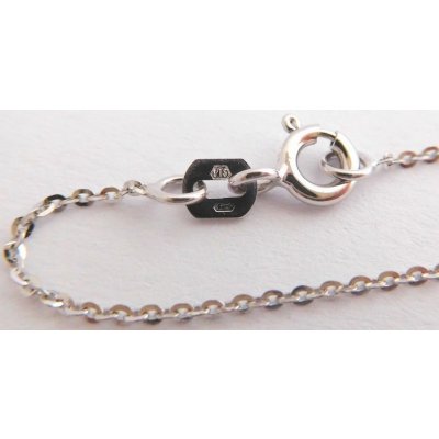 Klenoty Budín Zlatý přívěškový řetízek z bílého zlata anker HK6266 – Zboží Mobilmania