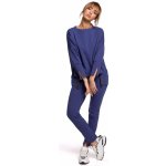 M491 Pullover oversized top with side splits indygo – Zboží Mobilmania