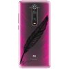 Pouzdro a kryt na mobilní telefon Xiaomi iSaprio Writing By Feather Xiaomi Mi 9T černé