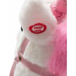 Hobby horse unicorn se zvukem a kolečky Nia Baby Mix white – Zboží Dáma