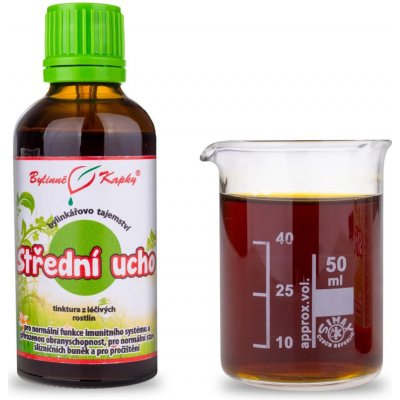 Bylinné kapky Střední ucho tinktura Bylinné kapky Bylinkářovo tajemství 50 ml – Hledejceny.cz