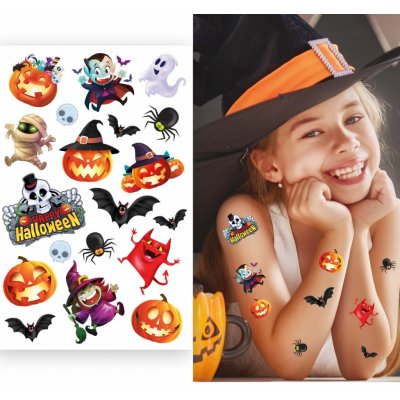 Fiestas Guirca Tetování Halloween barevné – Zboží Dáma