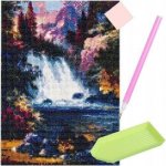 ISO 16216 Diamantové malování 30 x 40 cm vodopád – Sleviste.cz