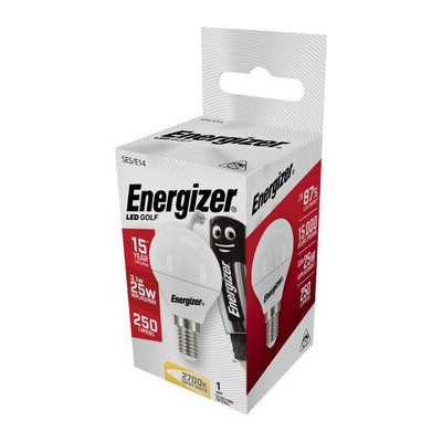 Energizer S8836 LED mini globe žárovka 3.4W patice E27 2700K 250lm 15000h S8836 – Zboží Mobilmania