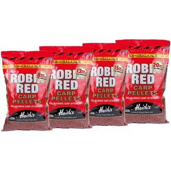 Dynamite Baits pelety Pre-Drilled Robin Red 900 g 15 mm