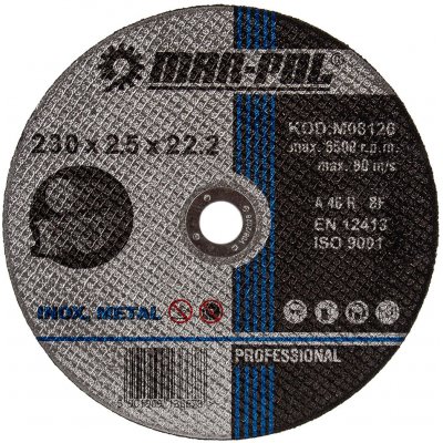 Mar Pol Řezný kotouč 230 x 2,5 x 22,2 mm M08126 – Zboží Mobilmania