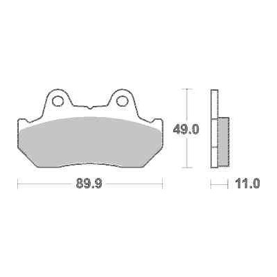 Brzdové destičky DP Brakes zadní HONDA GL 1500 Gold Wing rok 88-00 | Zboží Auto
