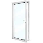 SkladOken.cz vedlejší vchodové dveře jednokřídlé 98 x 208 cm prosklené bílé LEVÉ – HobbyKompas.cz