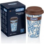 DeLonghi Skleničky na cappuccino set 2 ks 0,19 l blue flower – Sleviste.cz