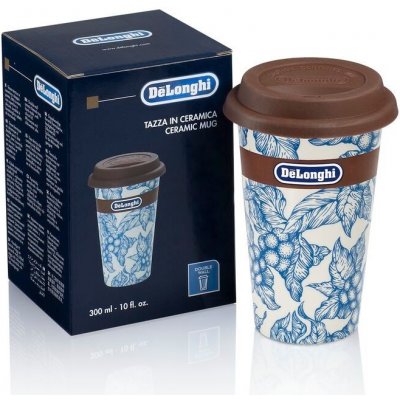 DeLonghi Skleničky na cappuccino set 2 ks 0,19 l blue flower