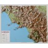 Nástěnné mapy L.A.C. Campania - plastická mapa 80 x 65 cm