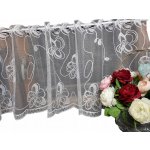 VITRÁŽOVÁ ZÁCLONA 841050 STYL KRAJKY VÝŠIVKA 50CM – Hledejceny.cz