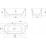 Mexen Mia 160 x 80 cm 52691608000P-01 – Hledejceny.cz
