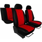 Autopotah Automega Škoda Rapid kožené Embossy dělené zadní opěr. bez zadní loket. opěrky červené – Sleviste.cz