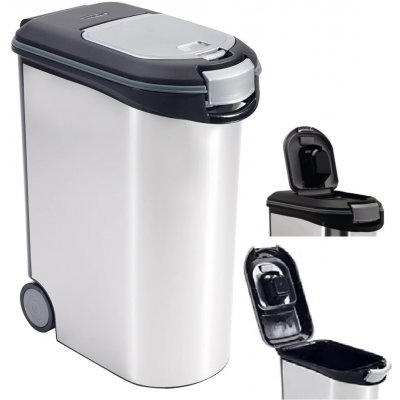 Curver Kontejner na suché krmivo stříbrný 54 l 20 kg pes – Zboží Dáma