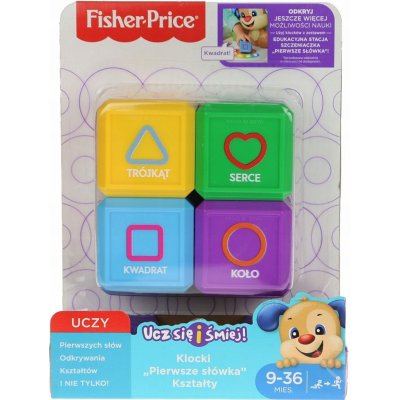 Fisher Price kostky Učte a smějte tvary – Zbozi.Blesk.cz